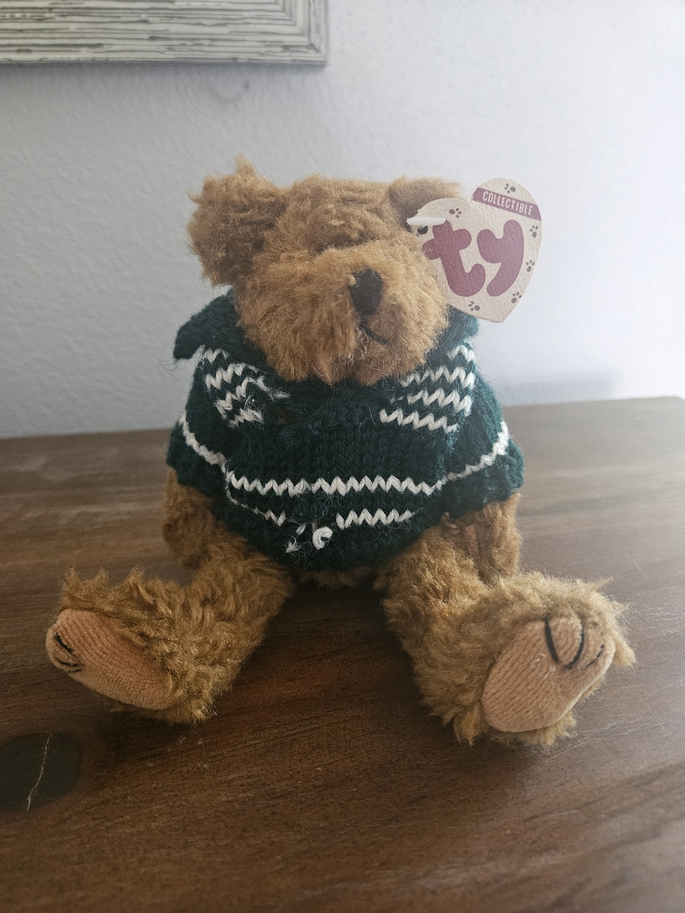 1993 Vintage Rare Collectible Retired Ty Beanie Baby "Mason"  Jointed Bear